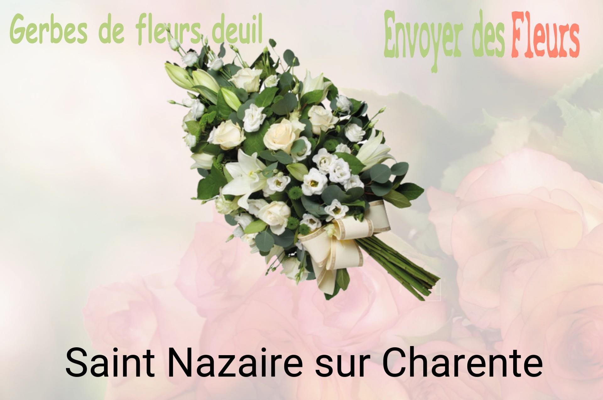 Gerbe de fleurs de deuil livrée à Saint-Nazaire-sur-Charente